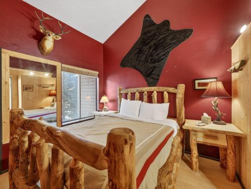 Postel nebo postele na pokoji v ubytování Brianwood_Ski-in_Ski-out- #39