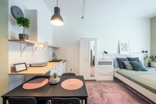 Køkken eller tekøkken på Buda Studio Apartments