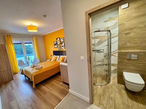 Koupelna v ubytování BALTICUS Mrzeżyno