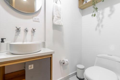 Et badeværelse på Loft moderno con excelentes amenities