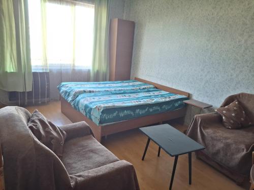 Ένα ή περισσότερα κρεβάτια σε δωμάτιο στο Verkhvebi