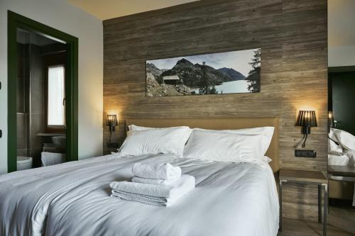 Кровать или кровати в номере Hotel Europa