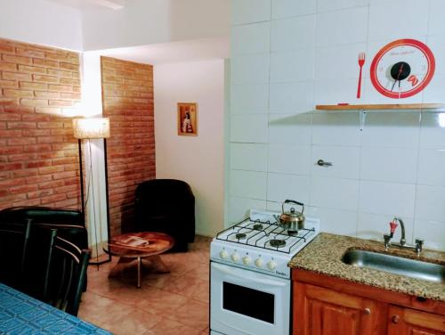 Køkken eller tekøkken på Cabañas Sprinter