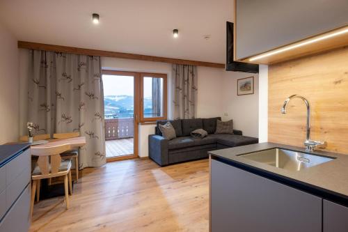 Et opholdsområde på Mannharthof Apartments