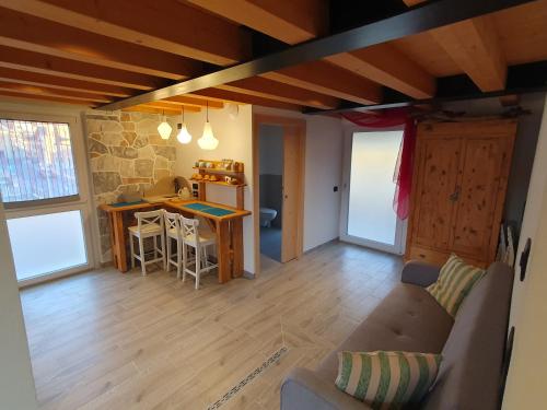 Χώρος καθιστικού στο Albergo alla Posta B&B