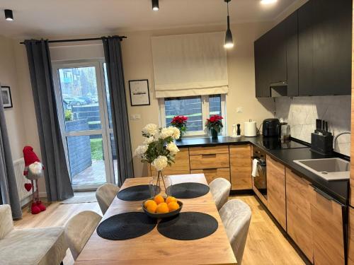 Køkken eller tekøkken på Apartament na Letniej