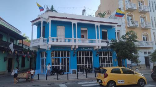 Het gebouw waarin het hostel zich bevindt