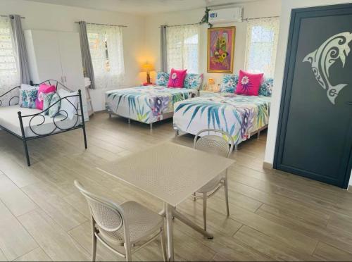 Postel nebo postele na pokoji v ubytování White Cloud