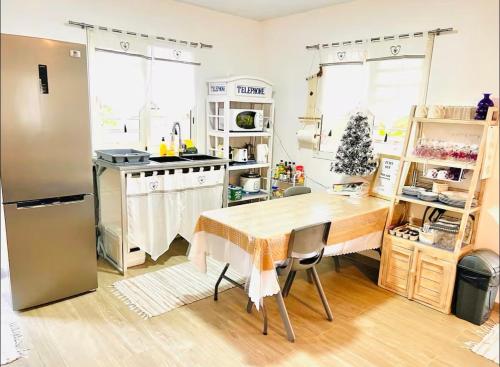 Kuchyň nebo kuchyňský kout v ubytování White Cloud