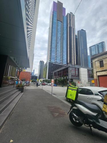 Udsigt til Melbourne eller udsigt til byen taget fra lejligheden