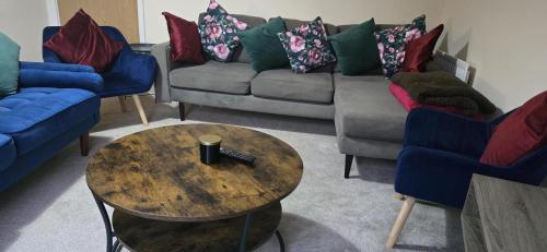 Een zitgedeelte bij Work & Family Haven