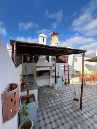 Ban công/sân hiên tại hostel riad maqam