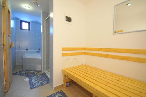 A bathroom at Penzion Lesna