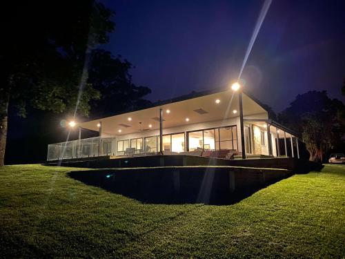 Bygningen som feriehuset ligger i