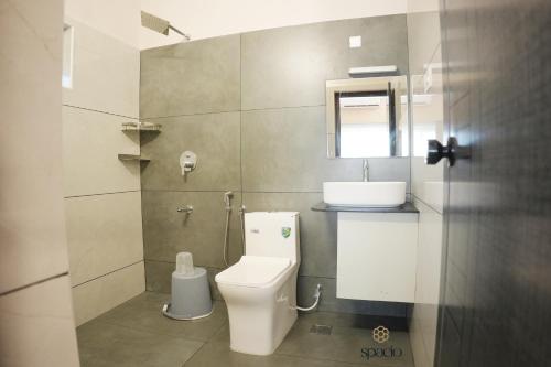 Et badeværelse på Hotel Spacio