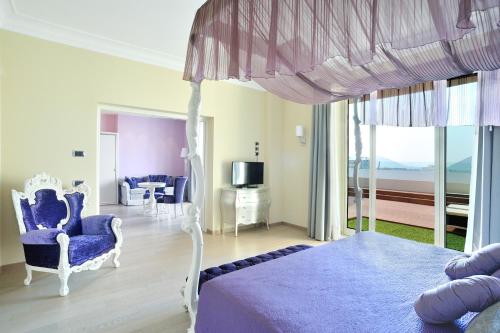 Katil atau katil-katil dalam bilik di Hotel Terme All'Alba