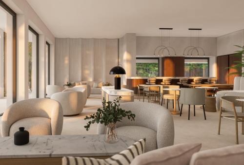 Χώρος καθιστικού στο Kleopatra Inn