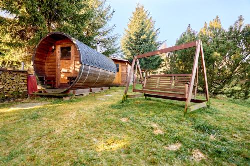 En have udenfor Forest House near Klínovec