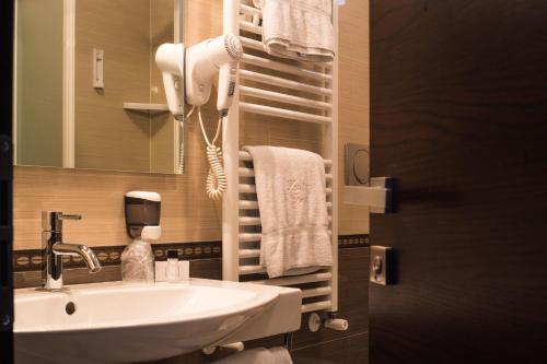 Koupelna v ubytování Hotel I Crespi