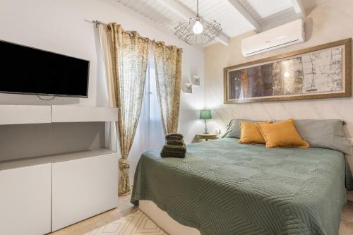 En eller flere senge i et værelse på Mi casita de Chimaca