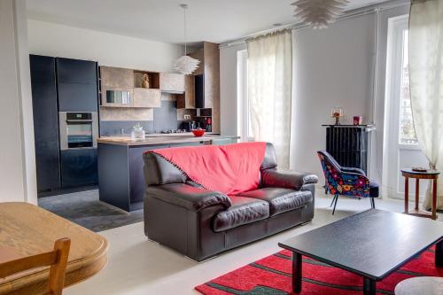 Kuchyň nebo kuchyňský kout v ubytování Le bien-être au cœur de la ville confort & vue