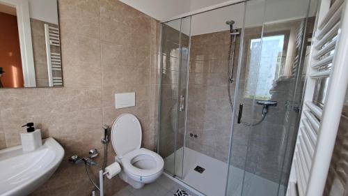 Et badeværelse på B&B Valle del Fino