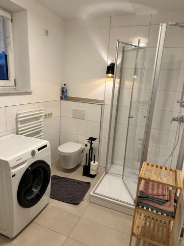 Phòng tắm tại FeWo Am Neckarsteig