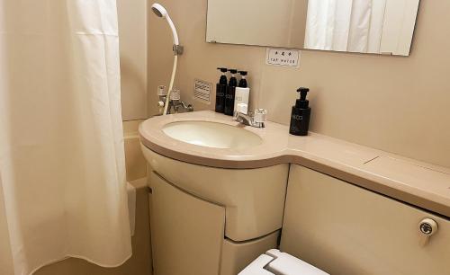 Koupelna v ubytování 寝屋川トレンドホテル