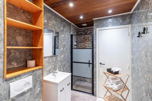 Et badeværelse på Apartment-Gravensteen