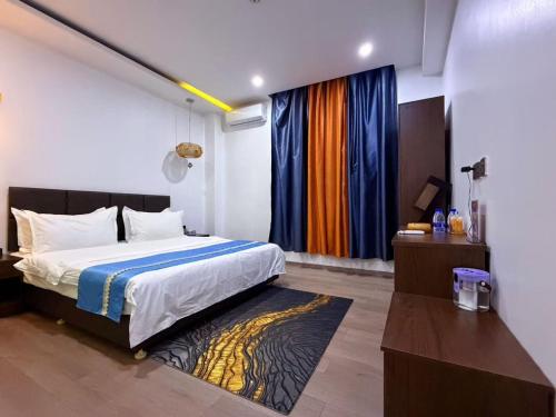 Llit o llits en una habitació de Residence Ivoire