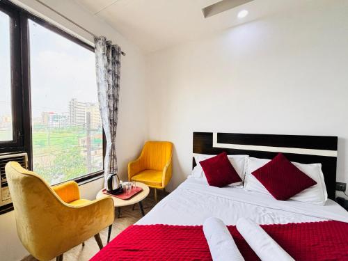 En eller flere senge i et værelse på Hotel Soho Corporate 62