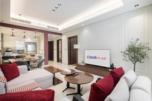 Stylish 1BHK Retreat at Nobles Tower, by Czechin