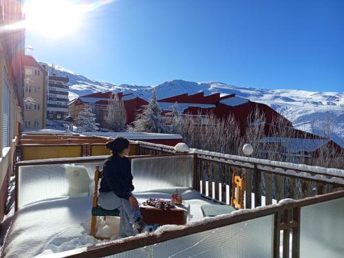 Estudio para 4 con terraza, vistas y garaje Edif Bulgaria