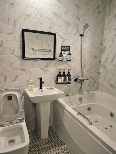 Et badeværelse på 경기도 양평군 강남로714-14