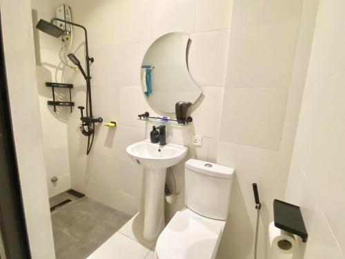 Koupelna v ubytování Apartment in Accra