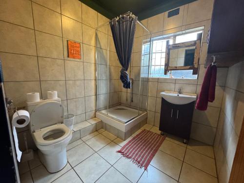 Et badeværelse på Sabie Gypsy's Backpackers