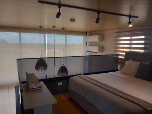 Postel nebo postele na pokoji v ubytování Del Mar Santa Catalina