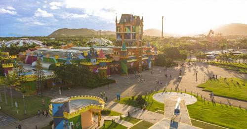 En generel udsigt til bjerge eller udsigt til bjerge taget fra lejligheden