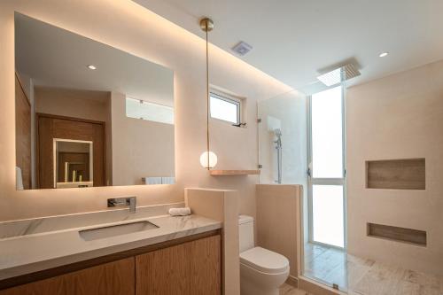 Et badeværelse på Greta Puerto Morelos