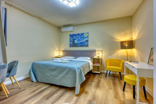 Postel nebo postele na pokoji v ubytování Piata Romana Suites & apartments - Pumo Properties