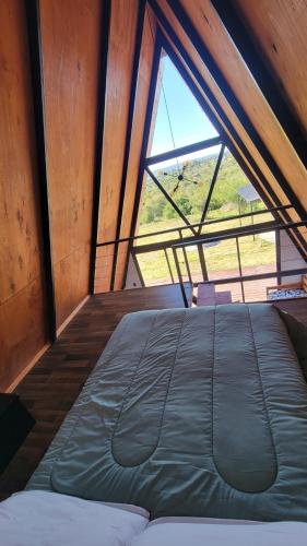 Postel nebo postele na pokoji v ubytování Alpina 406