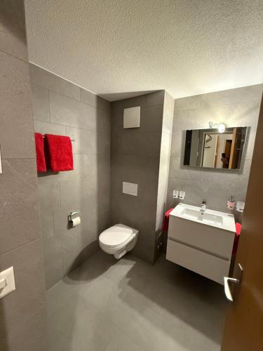 Koupelna v ubytování Haus Antares