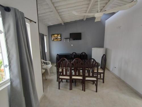 Et tv og/eller underholdning på Alquiler cabaña Melgar