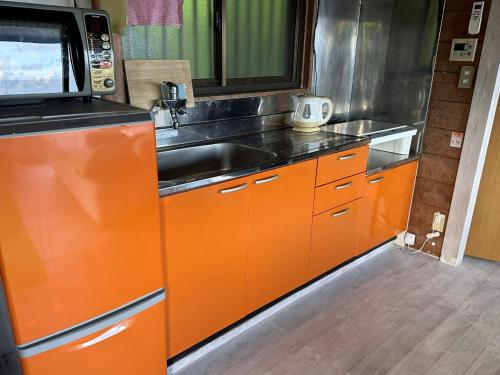 Køkken eller tekøkken på Tiny Camp House Kurage - Vacation STAY 65999v