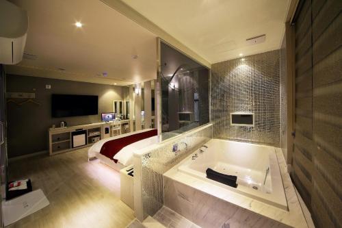 Et badeværelse på Venice Hotel