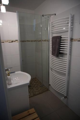 Koupelna v ubytování Das Tulpen Apartment