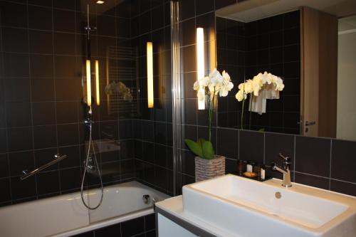 Koupelna v ubytování Hotel de la Source