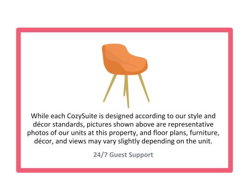 a picture of a brown chair in a frame at CozySuites Marquee in Minneapolis