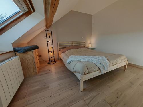 Postel nebo postele na pokoji v ubytování Gîte Anmany