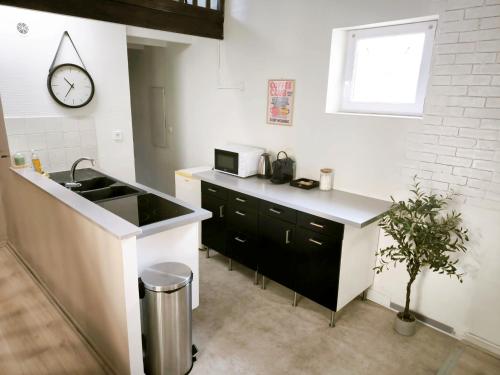 Køkken eller tekøkken på Bulles de bonheur